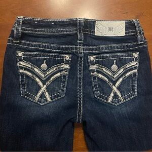 Miss Me Bootcut Jeans Embellished Slim Fit 26 W x 34 L - Like New!